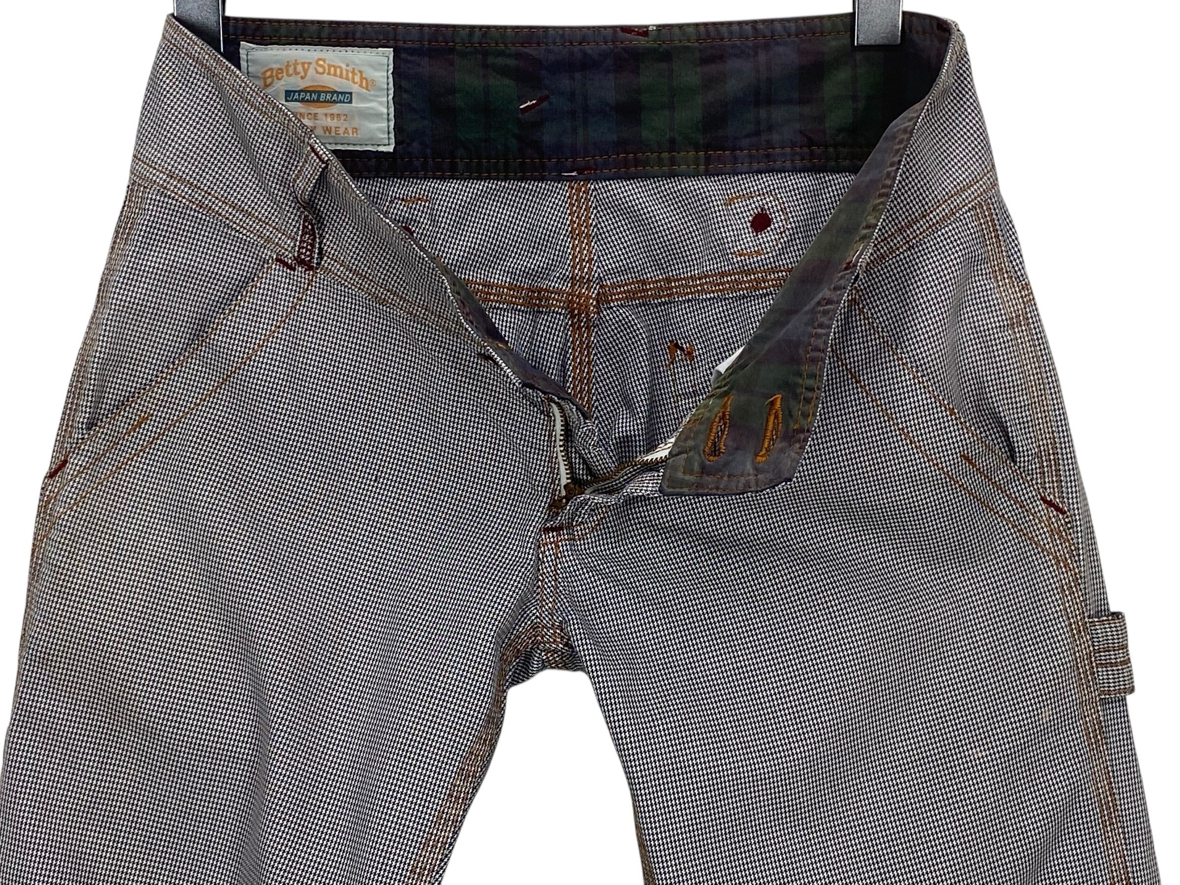 Japanese Brand Betty Smith Pants Hickory Pants Buckle Back Pants Size 25" / US 0 / IT 36 - 4 Thumbnail