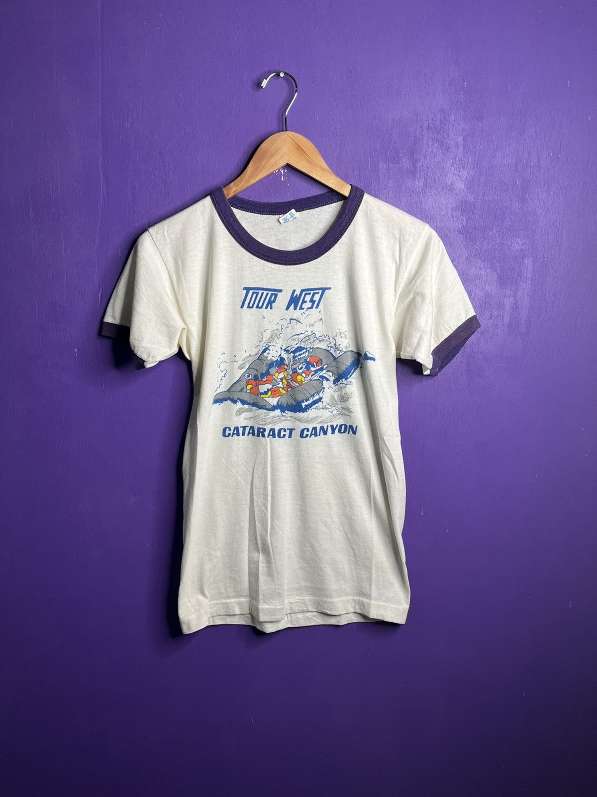 Champion × Vintage Vintage 80s Champion tour west canyon kayaking ringer tee Size US M / EU 48-50 / 2 - 1 Thumbnail