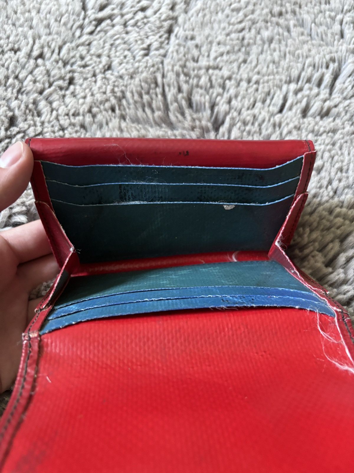Freitag Freitag vintage Red Recycled wallet Size ONE SIZE - 7 Thumbnail