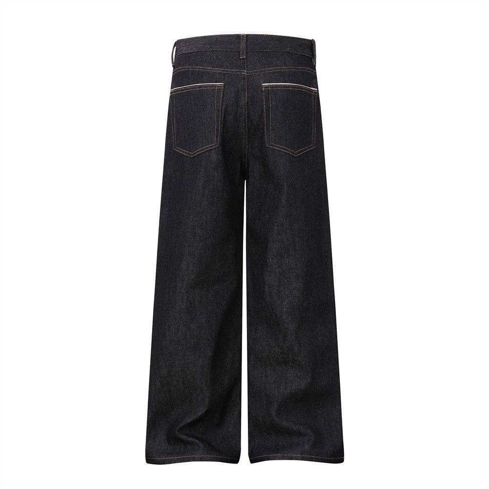 Jean Men's Casual Versatile High-Street Vibe Wide-Leg Jeans Size US 32 / EU 48 - 2 Thumbnail