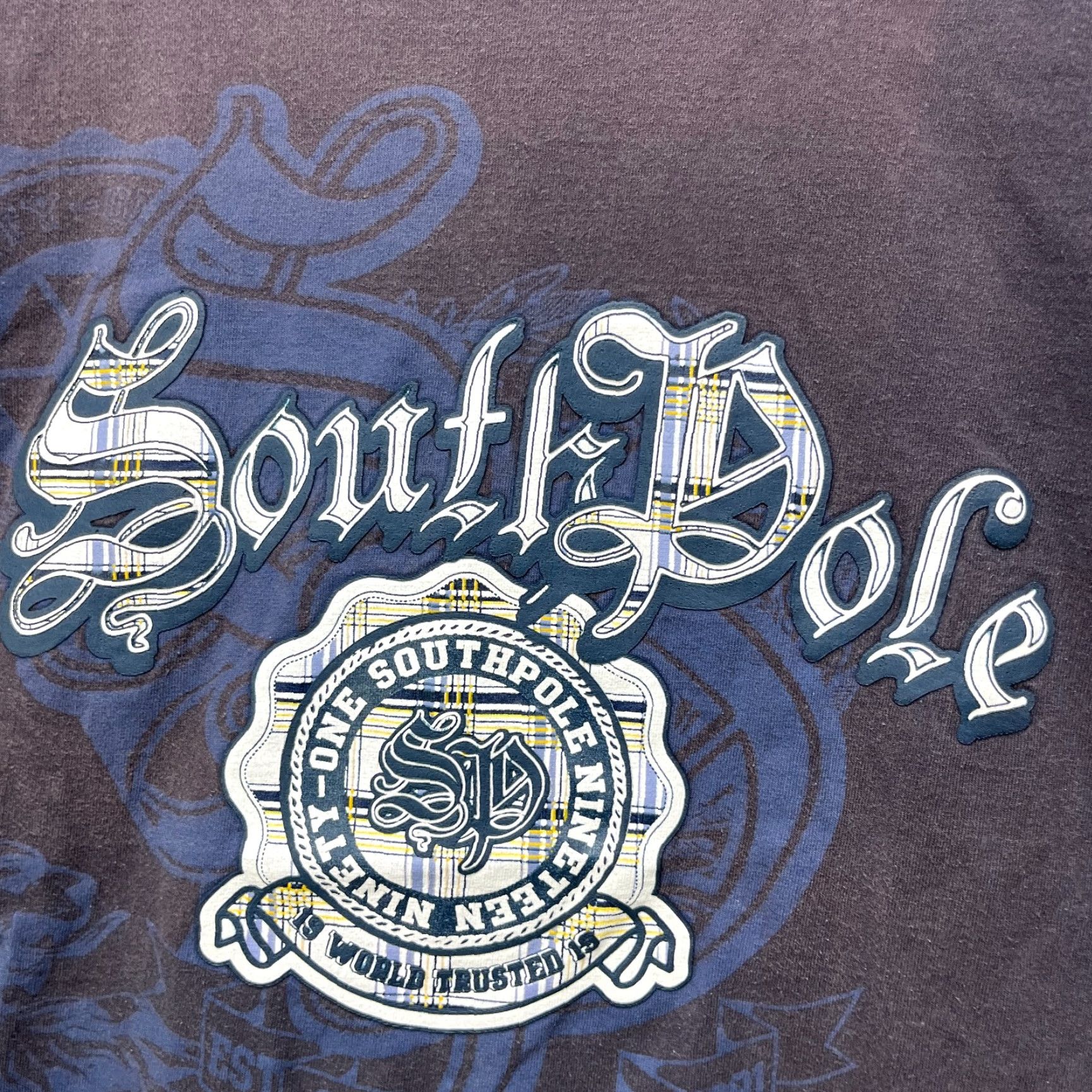 Southpole VINTAGE South Pole T-Shirt Medium Shirt Men Blue Cotton Short Sleeve Crew Neck 90s Sun Faded Size US M / EU 48-50 / 2 - 3 Thumbnail