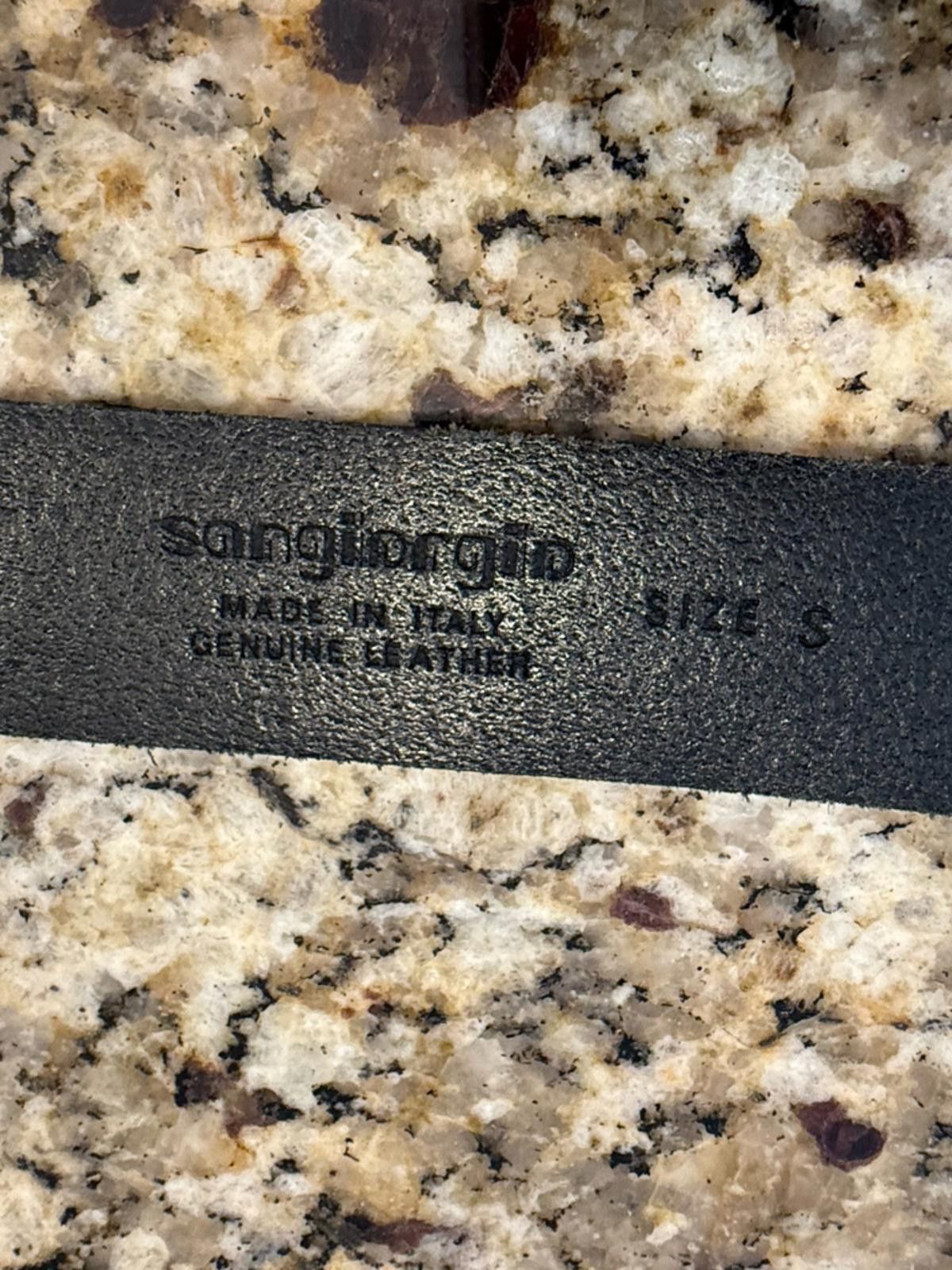 Other Sangiorgio black floral leather belt silver buckle SZ SM Size ONE SIZE - 6 Thumbnail