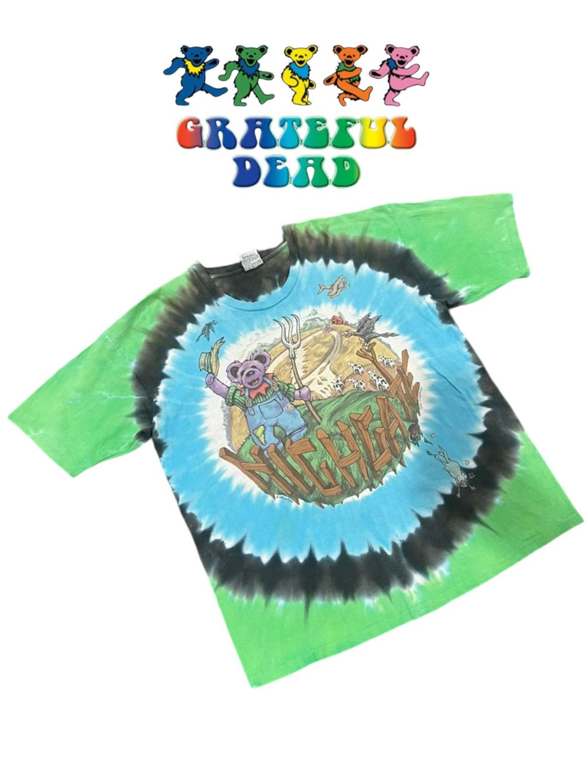 Grateful Dead × Liquid Blue × Vintage Grateful Dead 1995 Chris Pinkerton Highgate Destroy Tee Size US XL / EU 56 / 4 - 8 Thumbnail