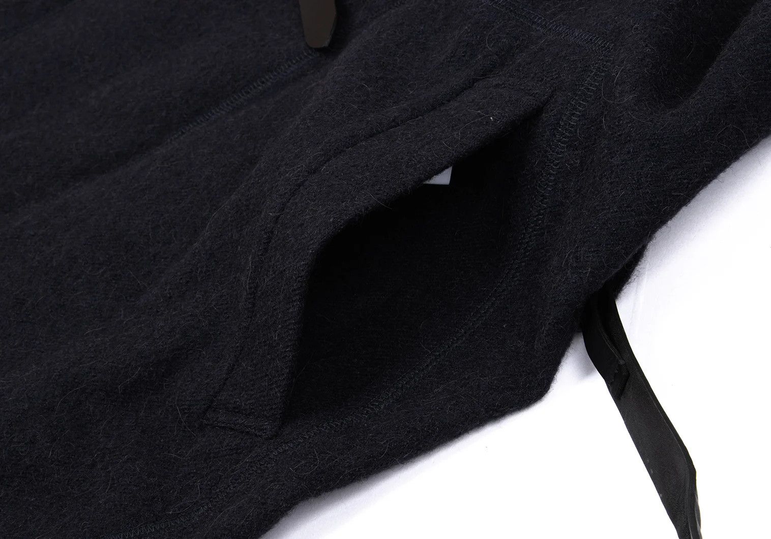 Issey Miyake Alpaca Wool Leather Belted Long Gown Coat in Navy Size US M / EU 48-50 / 2 - 11 Thumbnail
