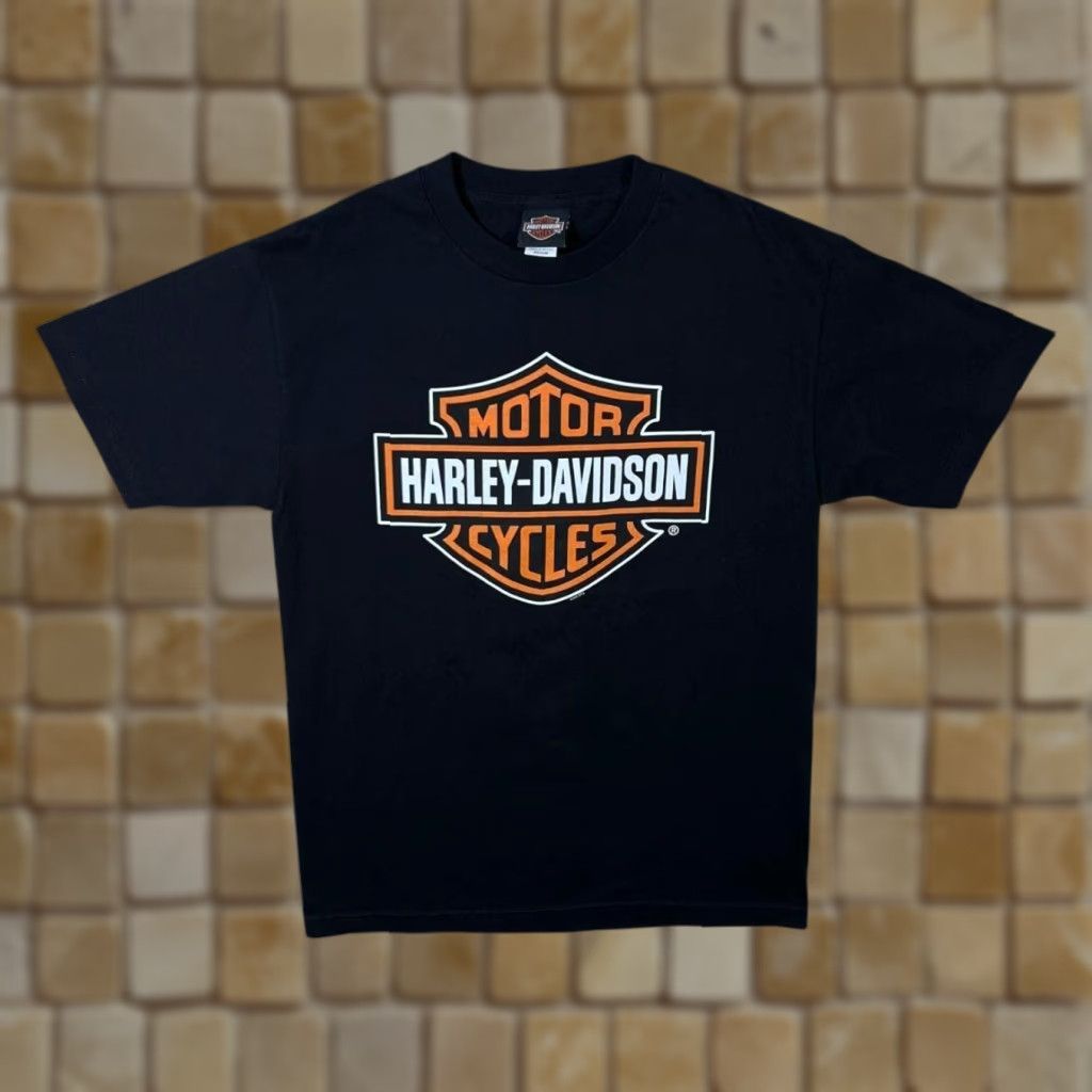 Harley Davidson Harley-Davidson Motorcycles (2015) "Key West Florida" USA Black T-Shirt Medium Mens Graphic Print Front Back Size US M / EU 48-50 / 2 - 1 Thumbnail