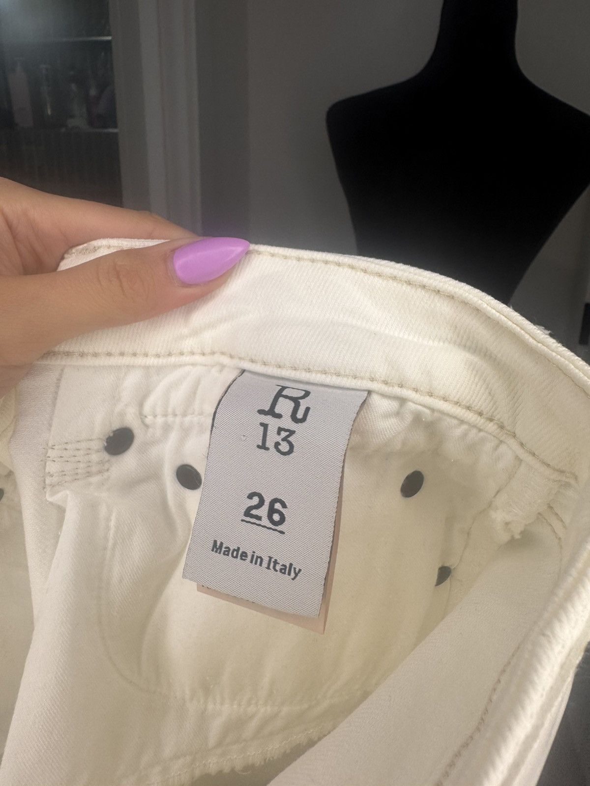 R13 R13 Boy Flare - Aerin White Size 26" / US 2 / IT 38 - 4 Thumbnail