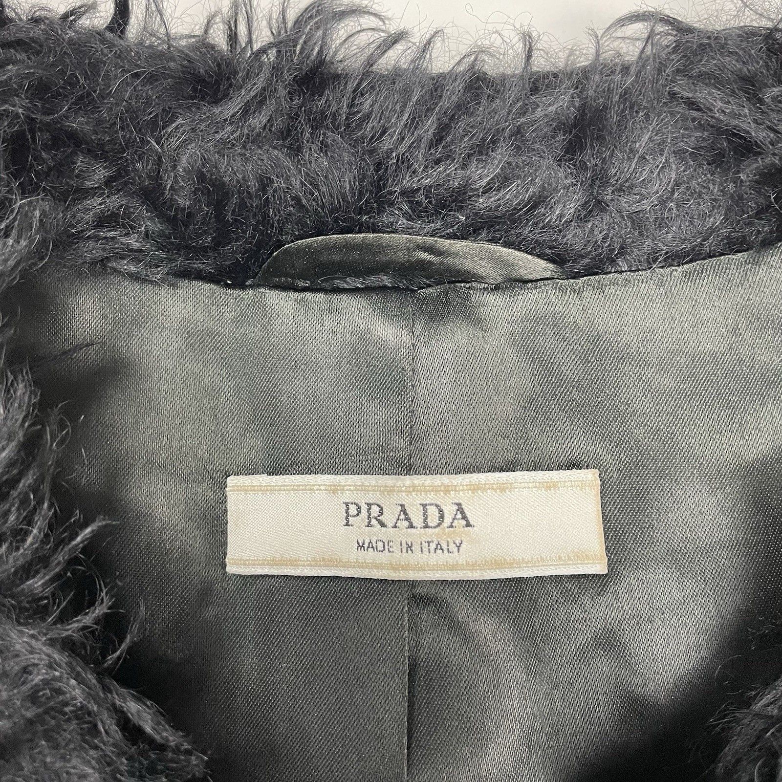 Prada Prada Mohair Cardigan Cropped Fur Jacket 3/4 Sleeve Black Size S / US 4 / IT 40 - 5 Thumbnail