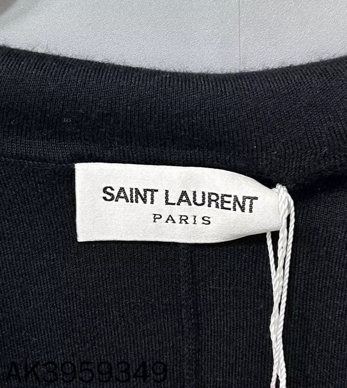 Saint Laurent Paris Saint Laurent Black Long Sleeve Dress-2507 Size S / US 4 / IT 40 - 3 Thumbnail