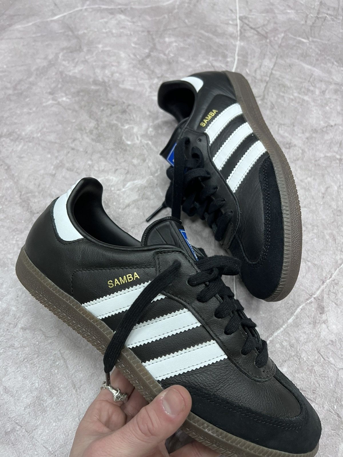 Adidas × Vintage Vintage Adidas Samba Black Sneakers Y2K Size US 9.5 / IT 39.5 - 3 Thumbnail