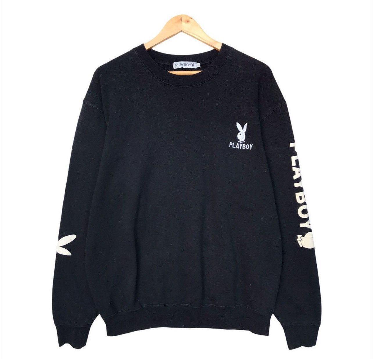 Playboy × Vintage Playboy Big Embroidered Logo Playboy Pullover Sweatshirt Size US L / EU 52-54 / 3 - 2 Thumbnail