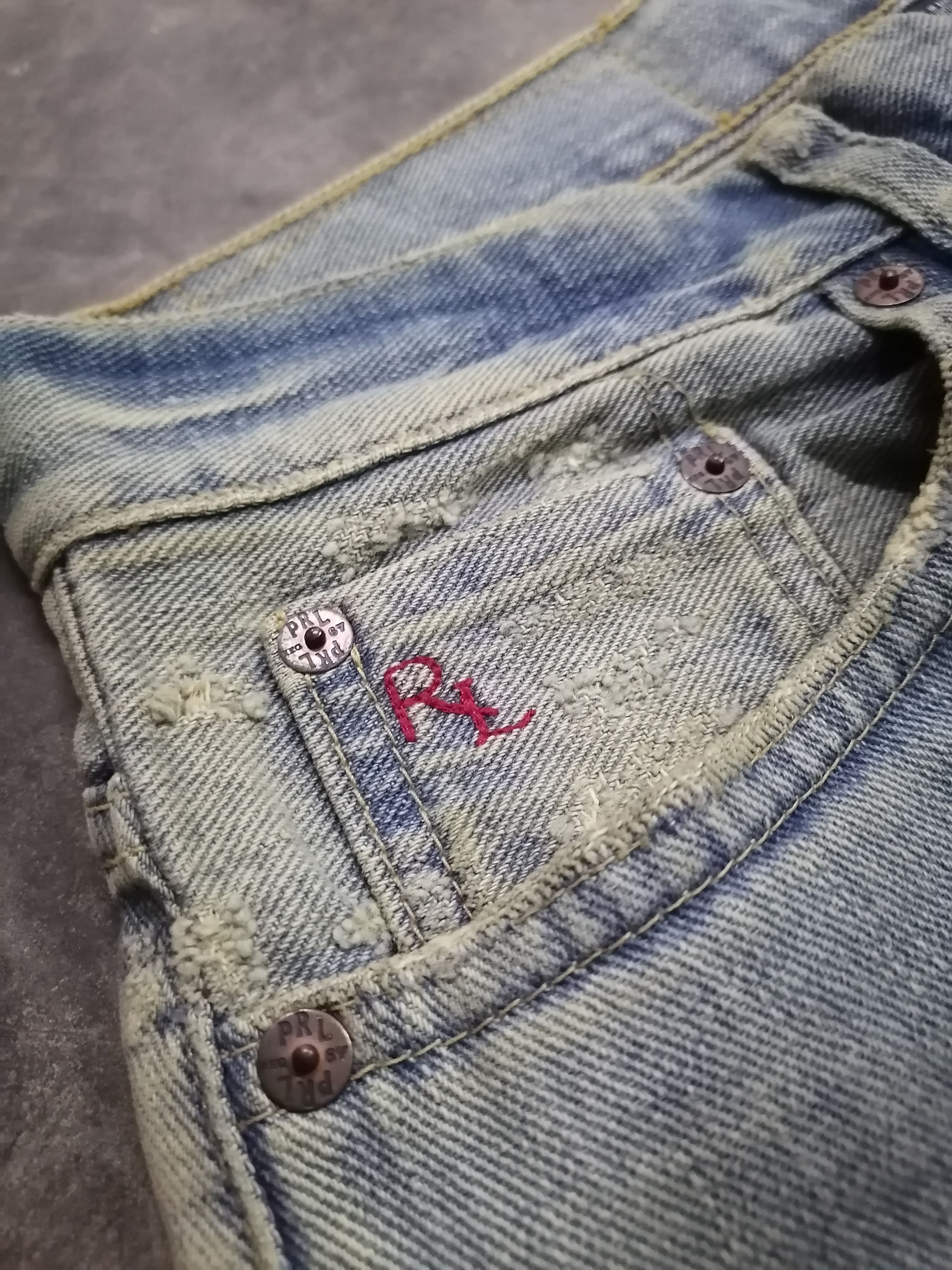 Polo Ralph Lauren × Vintage Vintage Polo Ralph Lauren PRL Distressed Denim Pants Size US 30 / EU 46 - 5 Thumbnail