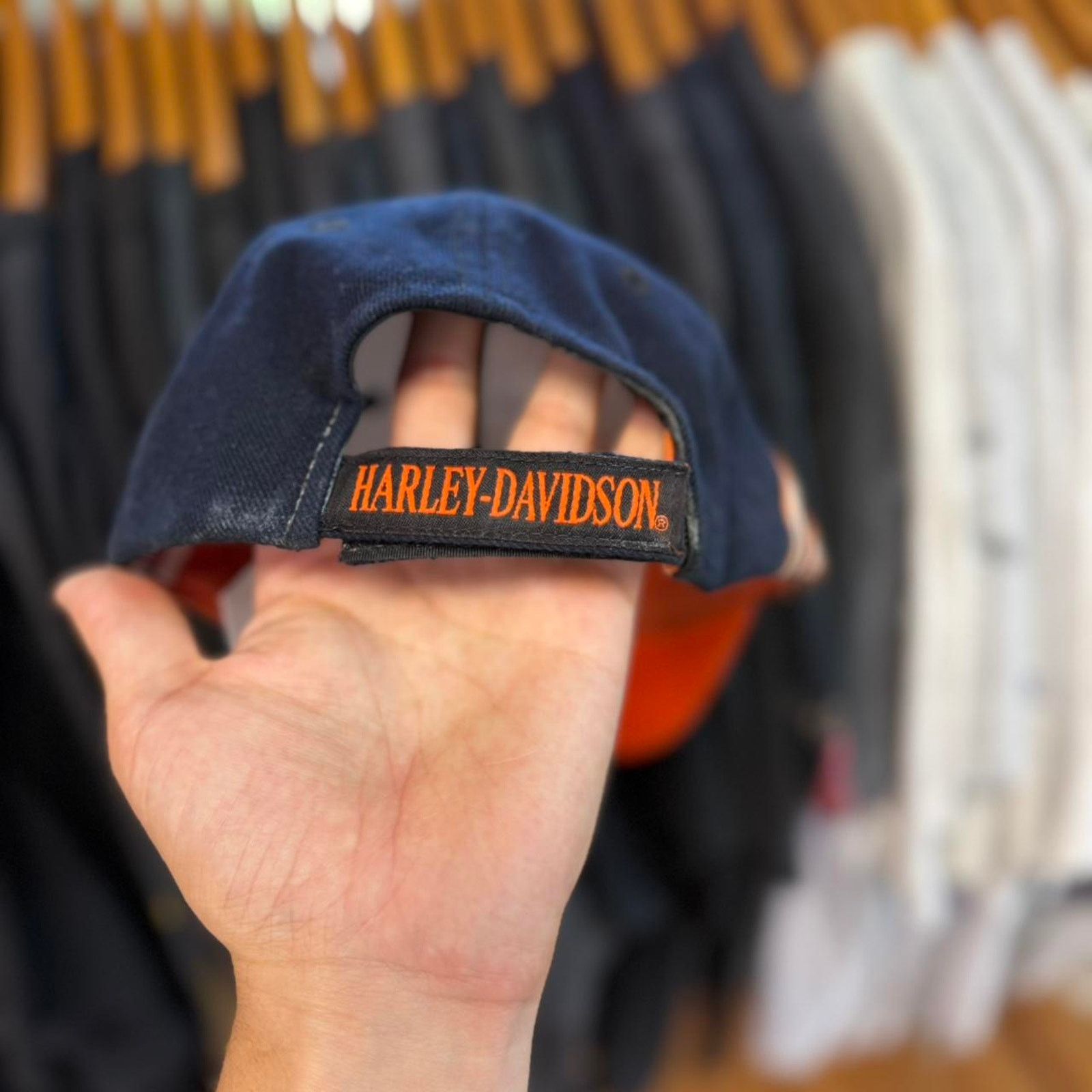 Harley Davidson × Vintage Vintage 90s Harley Davidson Motorcycles Biker Cap Size ONE SIZE - 5 Thumbnail
