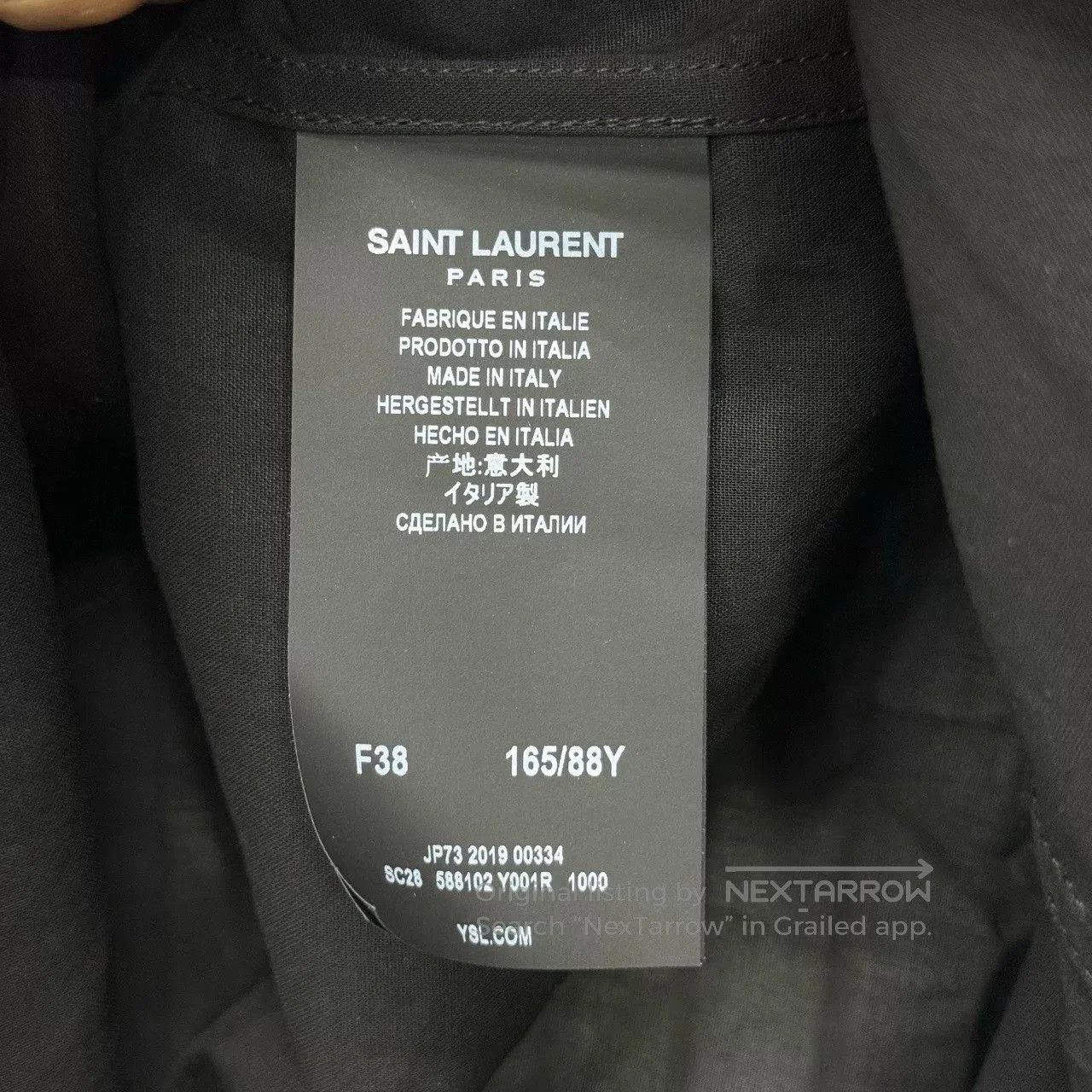Saint Laurent Paris Saint Laurent Sequin Organza Shirt. Size S / US 4 / IT 40 - 5 Thumbnail