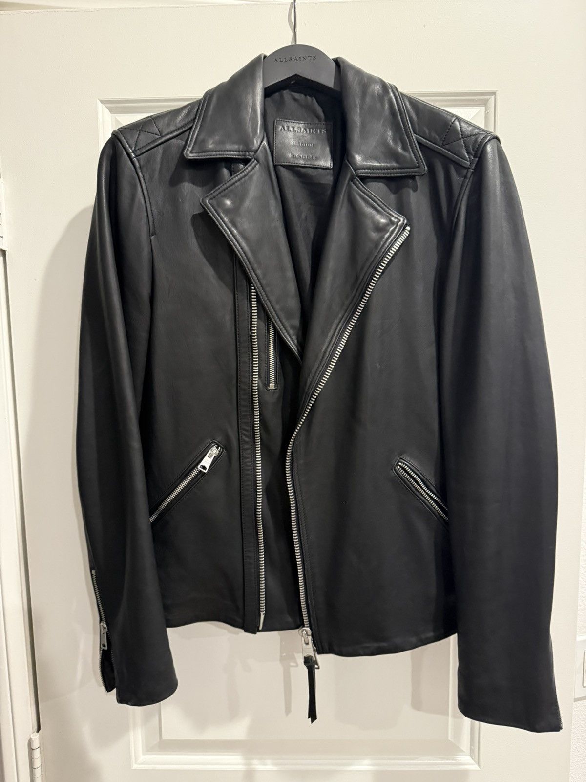 Allsaints Allsaints Men Ezra Biker Jacket Size US M / EU 48-50 / 2 - 1 Thumbnail