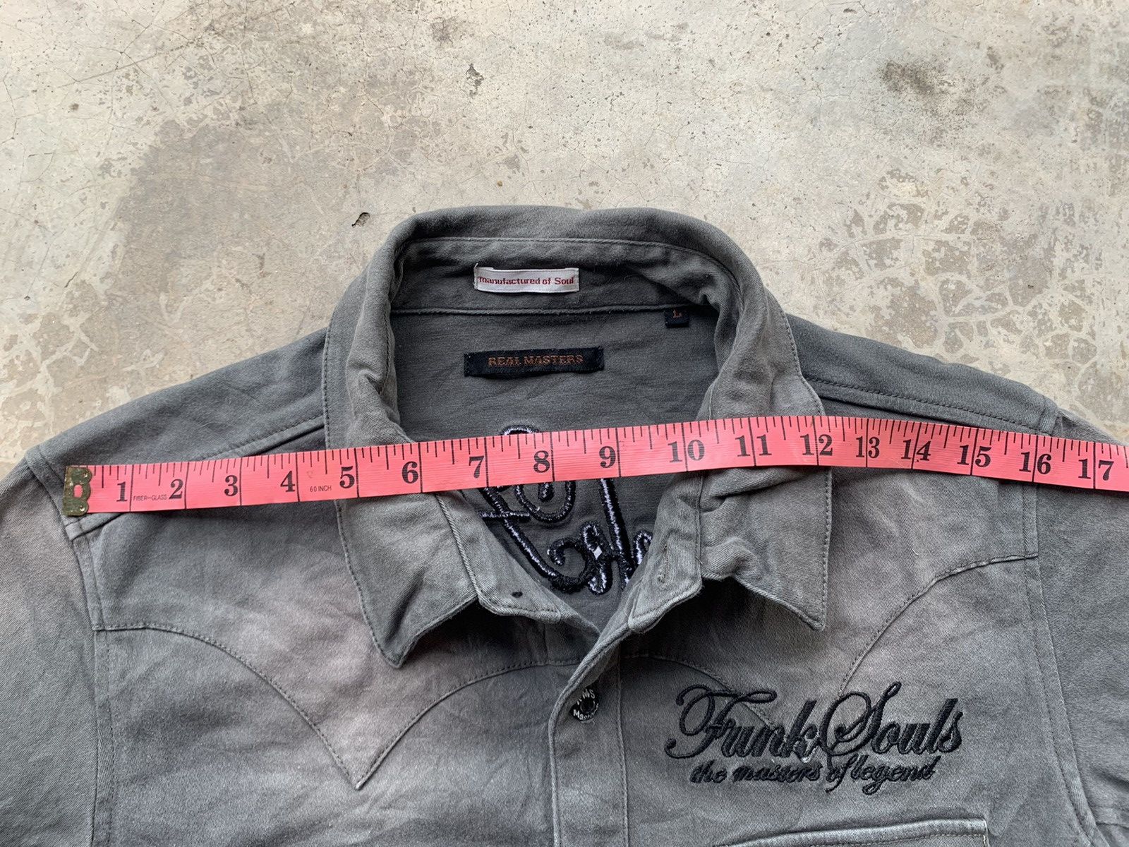 Japanese Brand Real Master Black Anecdote Flannel Style Size L / US 10 / IT 46 - 16 Thumbnail