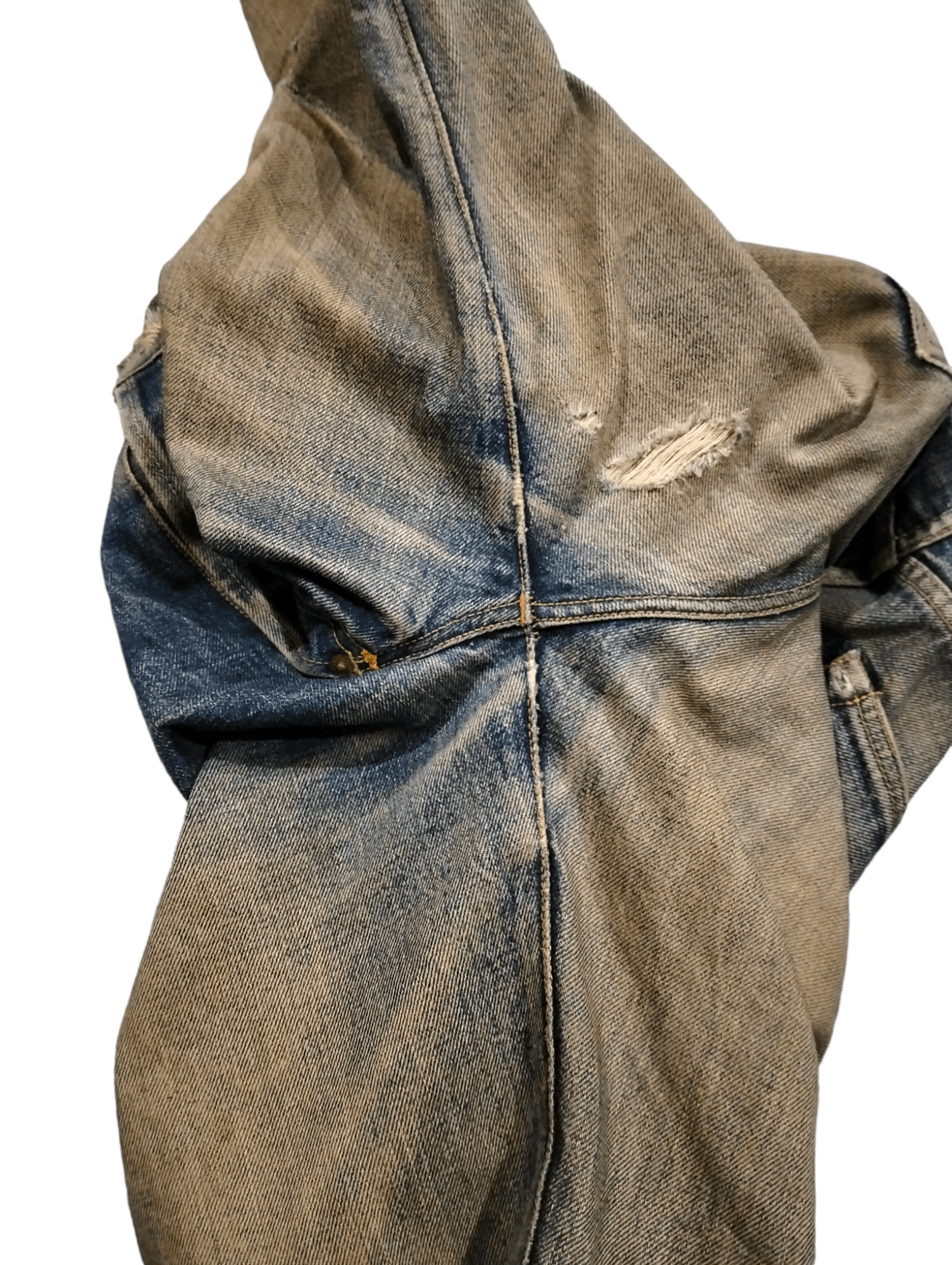 Japanese Brand Vintage Acoustic Salvage Distressed Denim Pants Size US 33 - 16 Thumbnail
