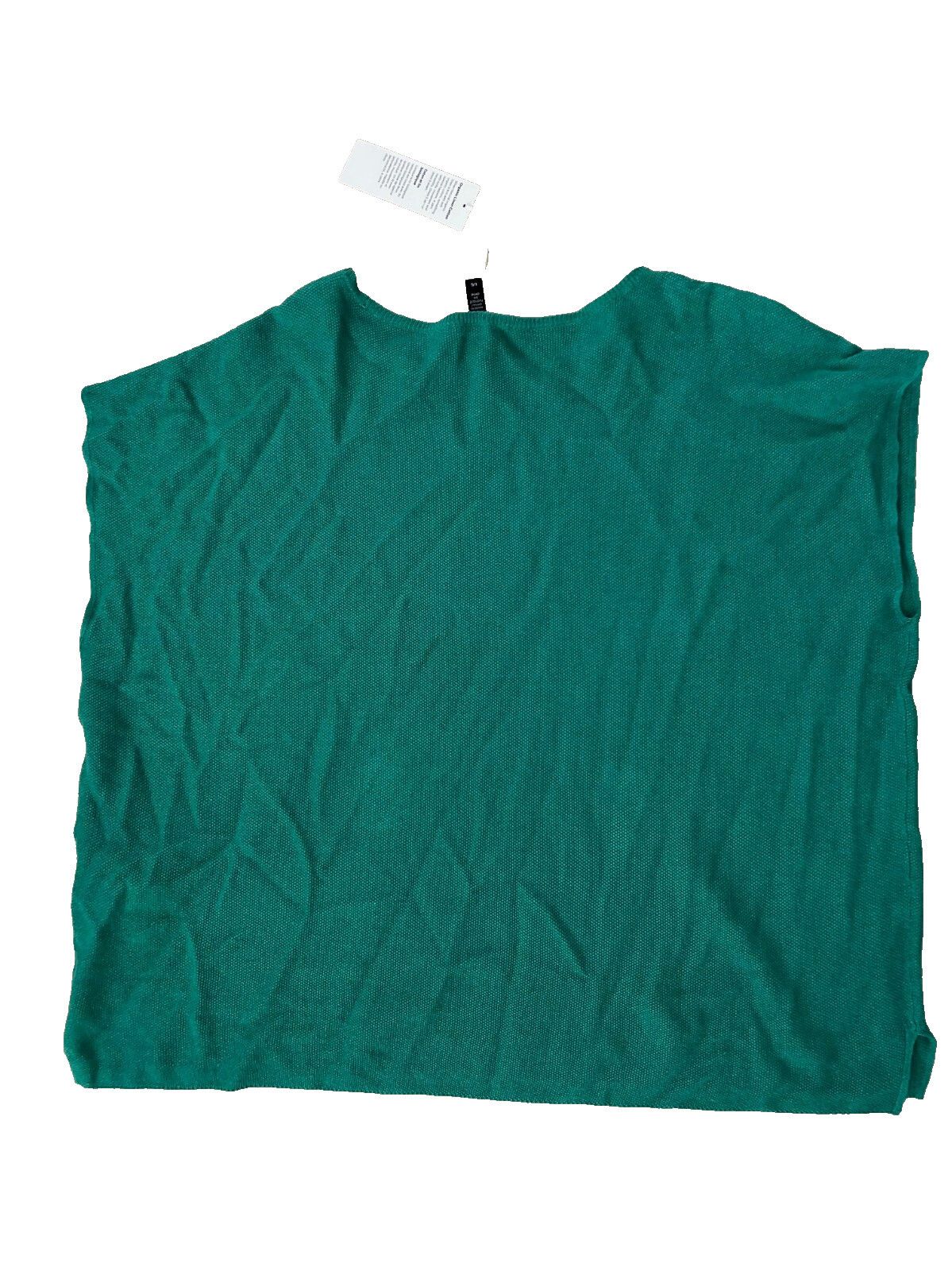 Eileen Fisher Eileen Fisher Organic Linen Cotton Square Top Green ( L ) Size L / US 10 / IT 46 - 2 Thumbnail