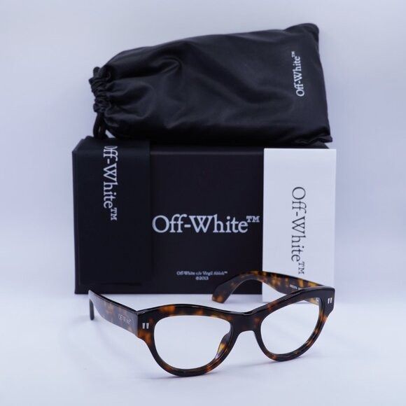 Off-White 🕶️ New Off-White OERJ076 STYLE 76 6000 Eyeglasses - Havana Size ONE SIZE - 1 Thumbnail