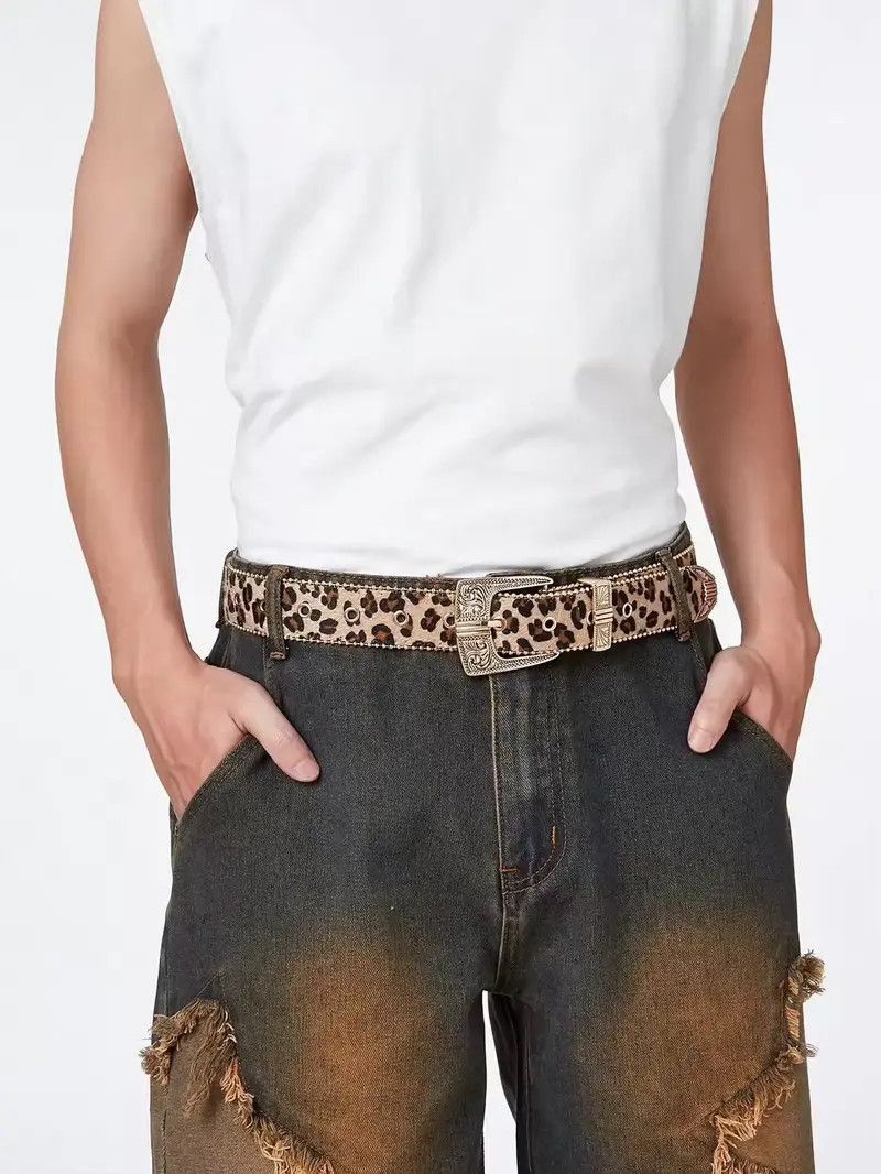 Other 112 cm 2000s style leopard cheetah print belt Size ONE SIZE - 4 Thumbnail
