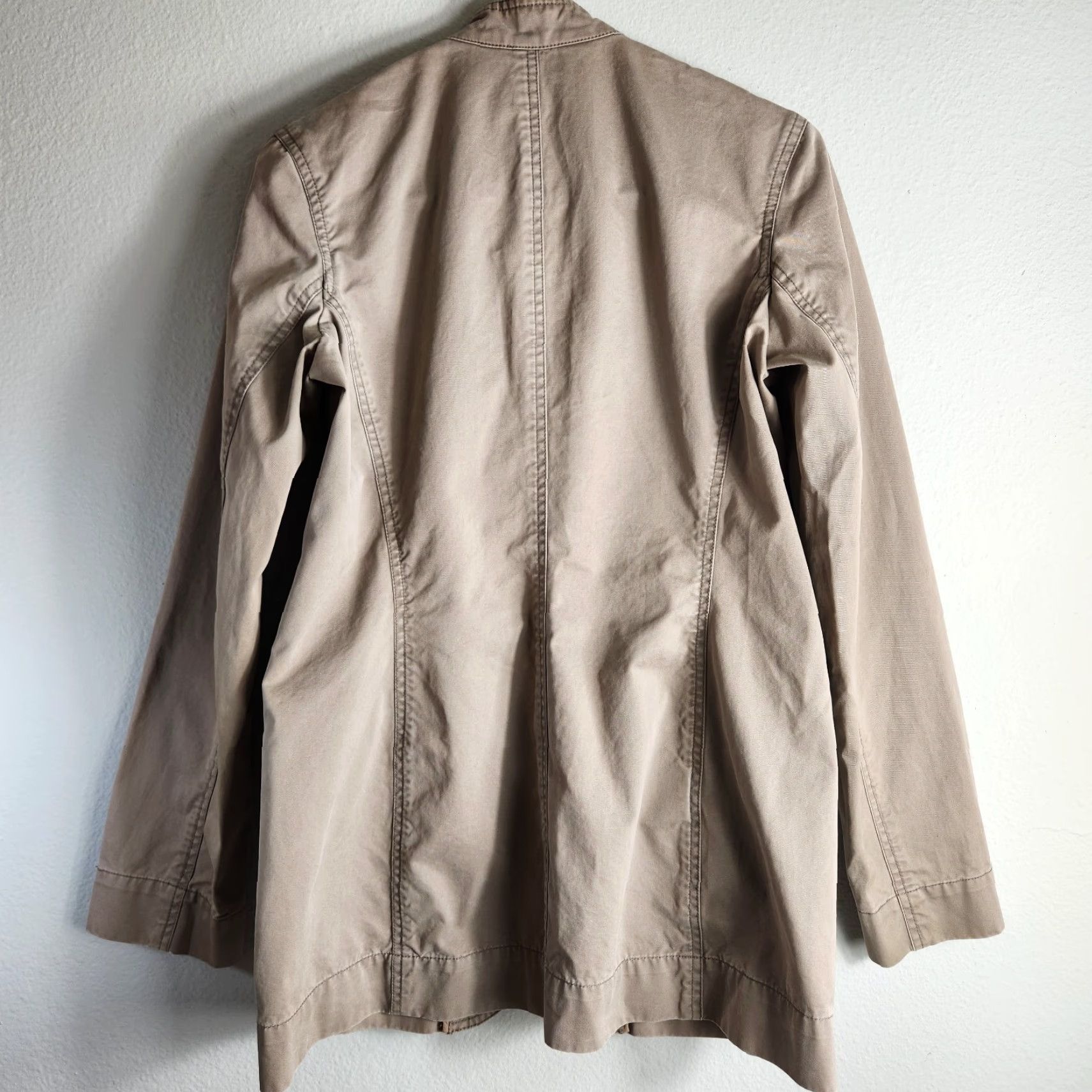 Eddie Bauer Eddie Bauer Womens Cotton Tan Buttonfront Field Utility Jacket-Size 8 Size M / US 6-8 / IT 42-44 - 6 Thumbnail