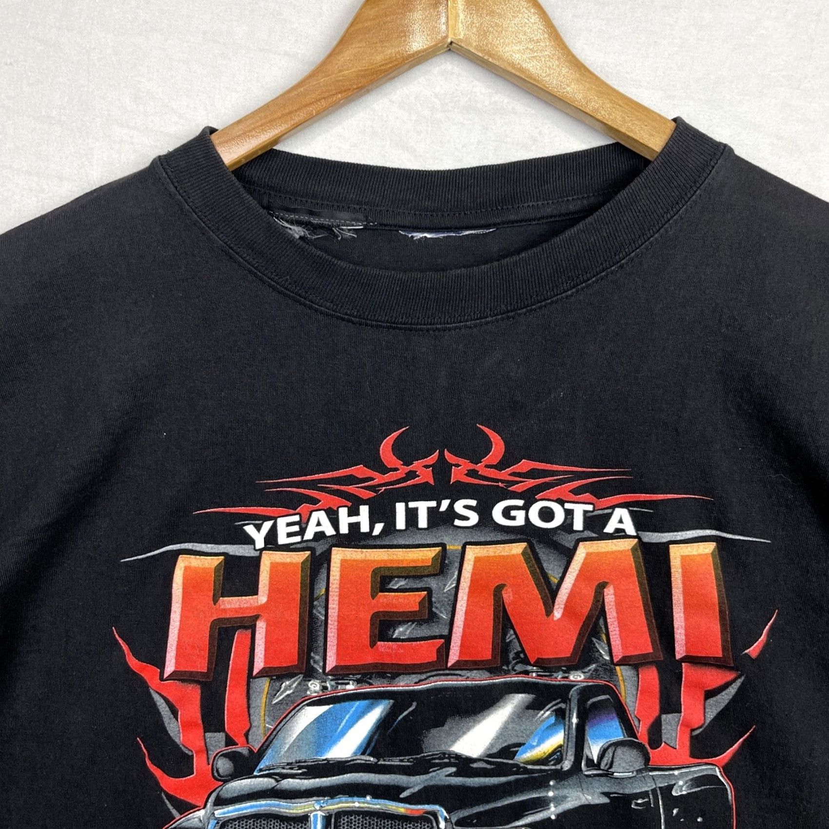 Vintage Dodge Shirt Mens 2XL Black Yeah Its Got A Hemi Vintage Short Sleeve Size US XXL / EU 58 / 5 - 5 Thumbnail