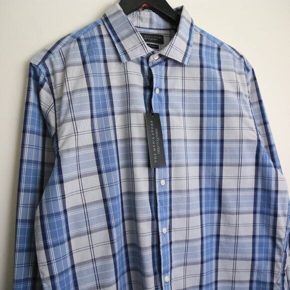 Bloomingdale's NWT The Men's Bloomingdale's Blue Multi Button Down Size US XXL / EU 58 / 5 - 2 Thumbnail