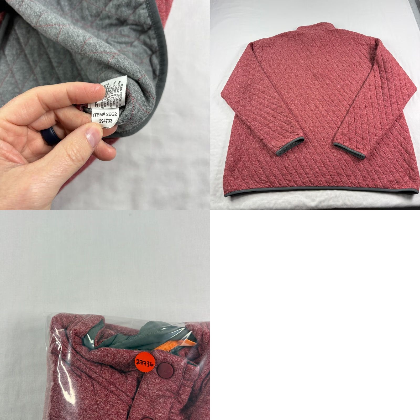 Orvis Orvis Sweatshirt Mens 2XL Red Quilted Snap Pullover Mock Neck Sweater Casual Size US XXL / EU 58 / 5 - 8 Thumbnail