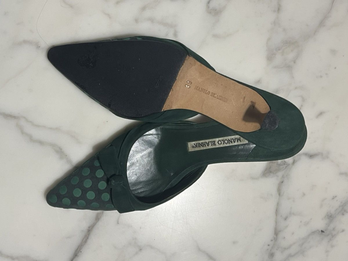 Manolo Blahnik × Vintage Vintage velvet Monolo Blahnik Size US 8 / IT 38 - 3 Thumbnail