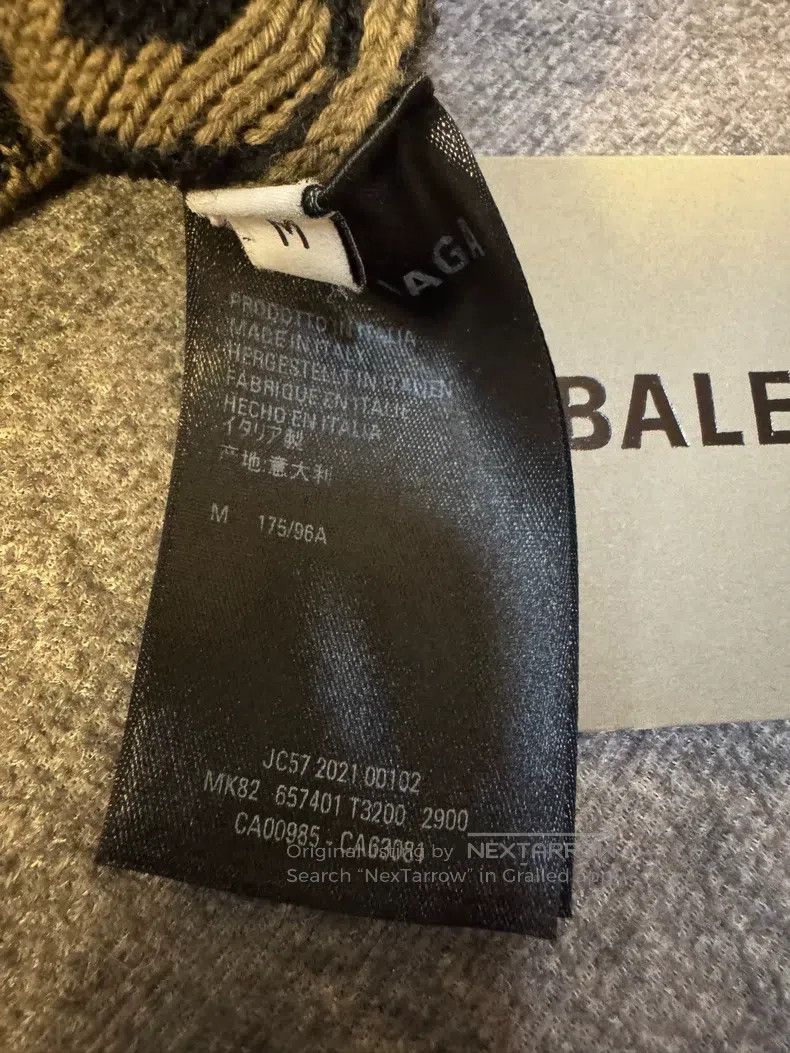 Balenciaga Balenciaga Logo Full Print Crew Neck Long Sleeve Sweater Size US M / EU 48-50 / 2 - 4 Thumbnail