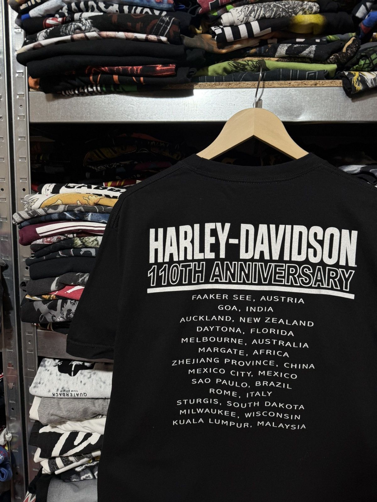 Harley Davidson Vintage 2013 Harley Davidson 110 Years Of Freedom T-Shirt Size US L / EU 52-54 / 3 - 3 Thumbnail