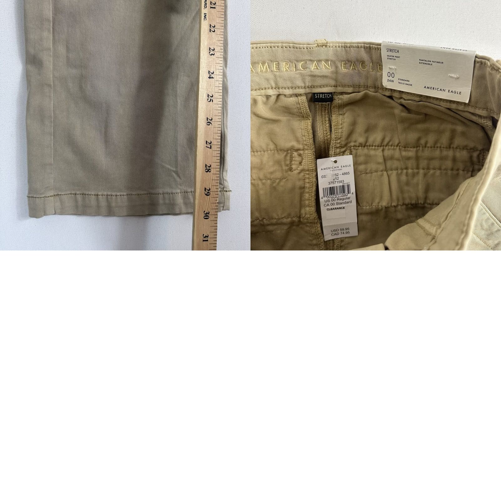 American Eagle Outfitters American Eagle Outfitters Jeans Pants Skater Low Rise 00 Brown Regular Women Size 24" / US 00 / IT 34 - 8 Thumbnail
