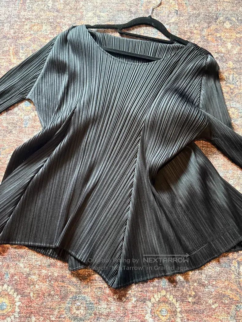Issey Miyake Issey Miyake Black Top Size XXL / US 16-18 / IT 52-54 - 3 Thumbnail