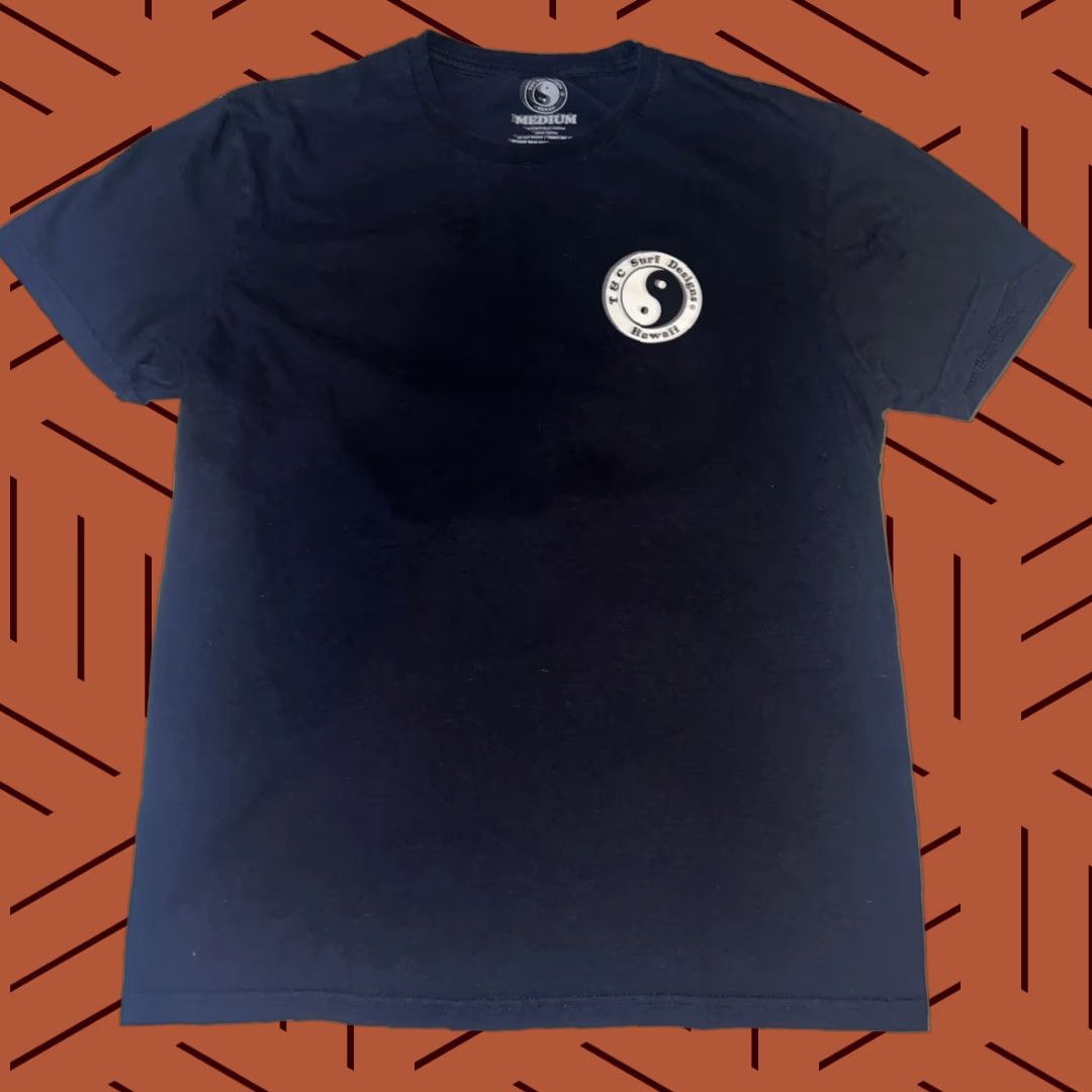 4SDESIGNS T&C Surf Designs North Shore Hawaii Bridges Ying Yang Logo Shirt Mens M Black Short Sleeve Graphic Print Vintage No N/A Size US M / EU 48-50 / 2 - 1 Thumbnail