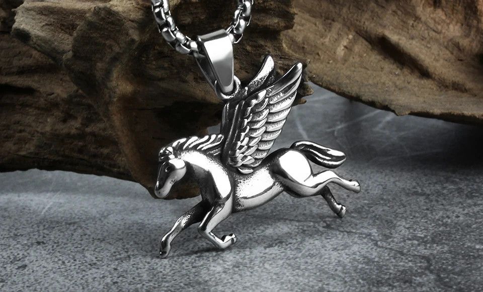 Jewelry Pegasus Fly Horse Wings Necklaces Size ONE SIZE - 1 Thumbnail