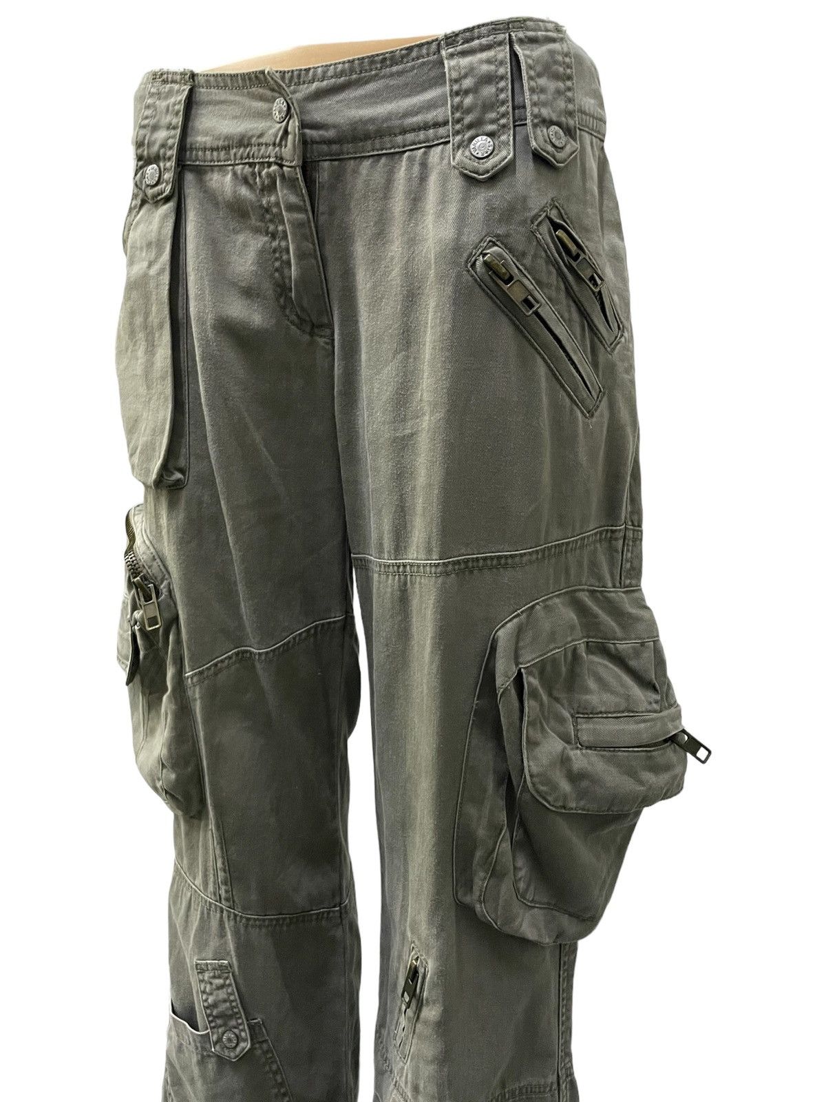 Le Grande Bleu (L.G.B.) × PPFM × Tete Homme Vanilla Star Japan Flared Gask Multi Pocket Cargo Pants Size US 30 / EU 46 - 5 Thumbnail