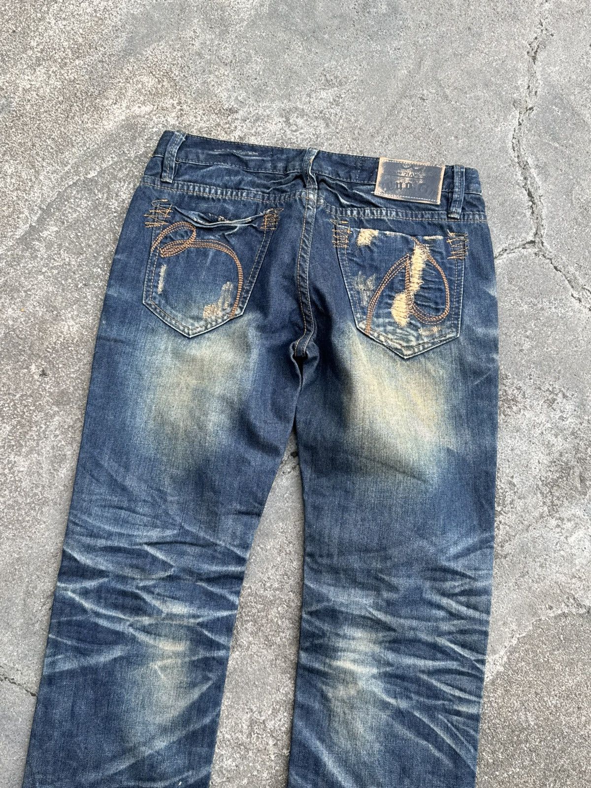 PPFM Japanese TuoGu Denim Distressed Styled Size US 29 - 5 Thumbnail