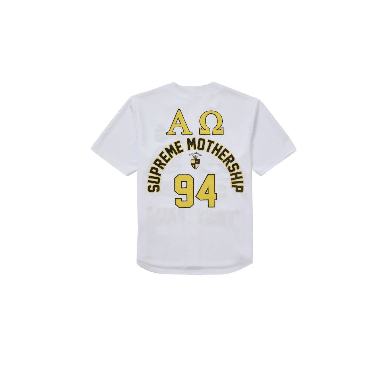 Supreme Supreme Alpha Omega Baseball Jersey White Size: L Size US L / EU 52-54 / 3 - 2 Thumbnail