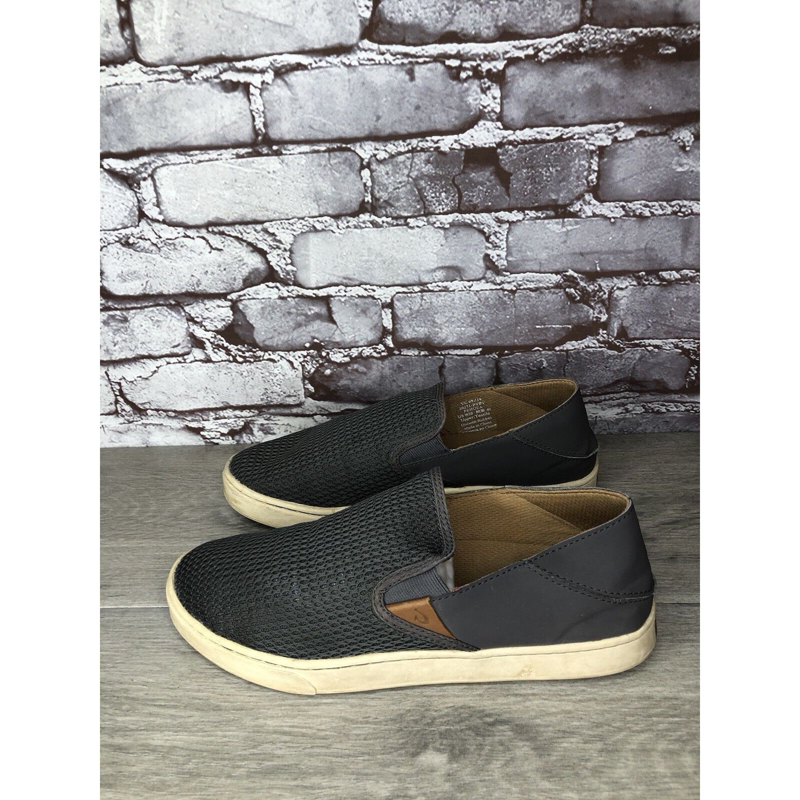 Olukai OluKai Pehuea Gray Textile Slip On Sneakers Beach Shoes Wome Size US 10 / IT 40 - 9 Thumbnail