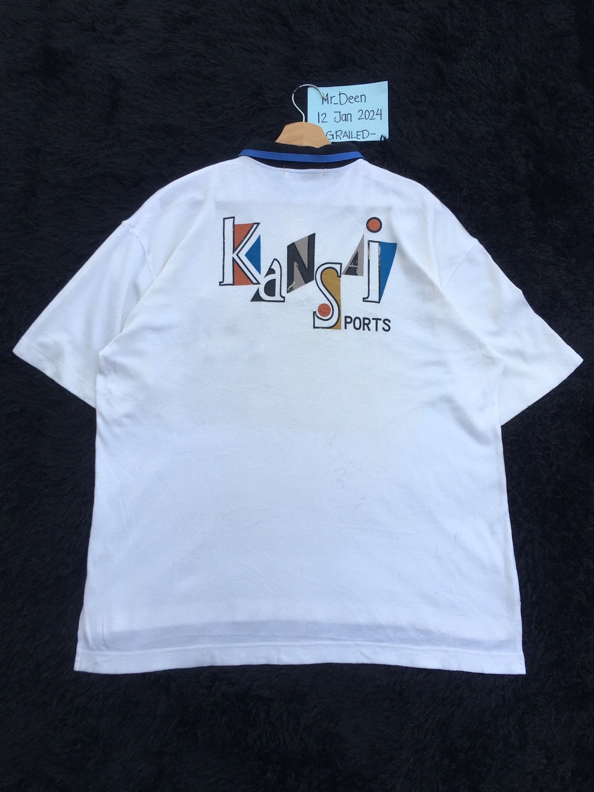 Kansai Yamamoto Rare Vintage 90s KANSAI Sports Polo Shirt Size US L / EU 52-54 / 3 - 2 Thumbnail