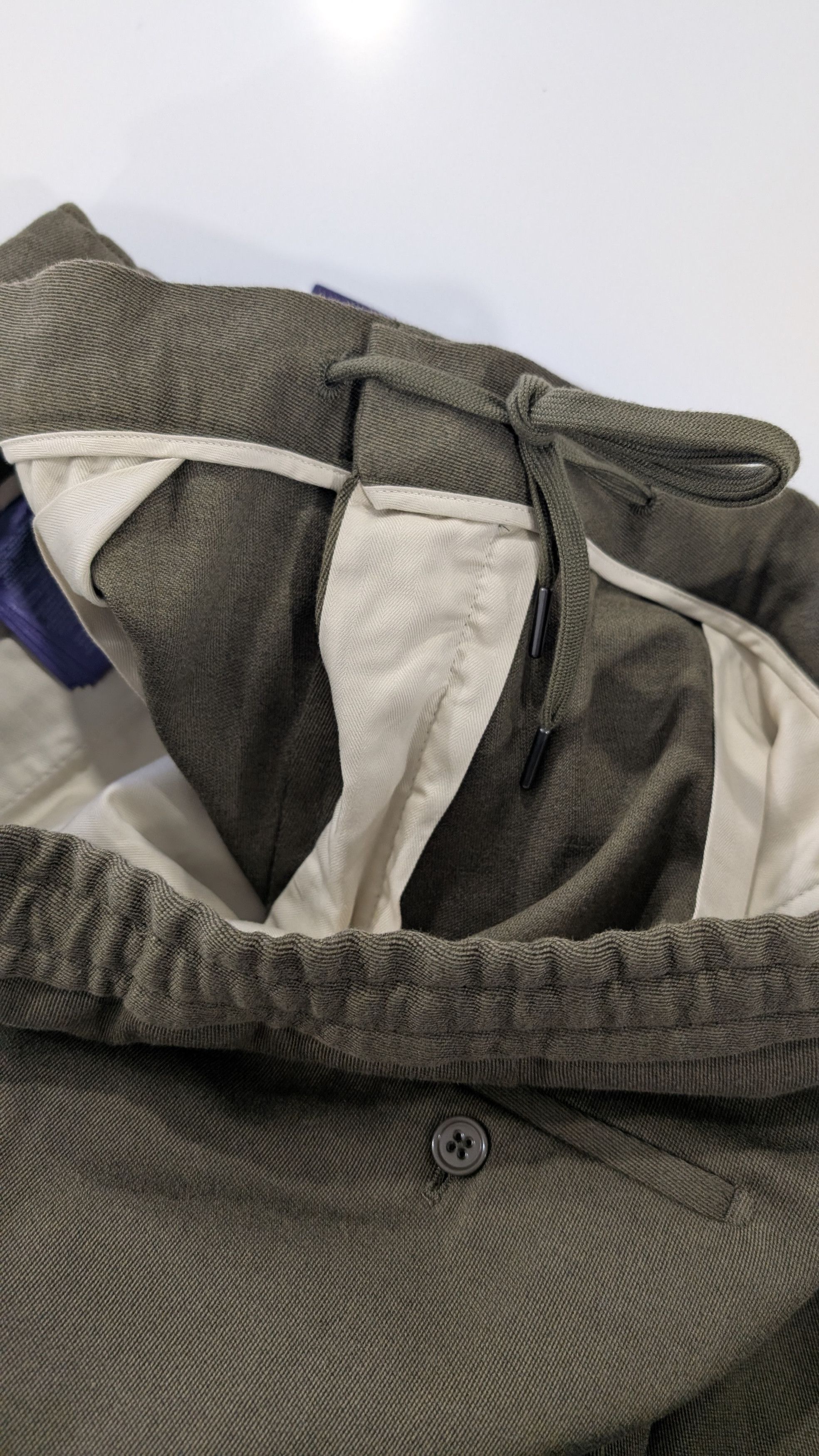 Ralph Lauren Purple Label Ralph Lauren Purple Label Davis Dress Trousers 38 Olive Size US 38 / EU 54 - 7 Thumbnail