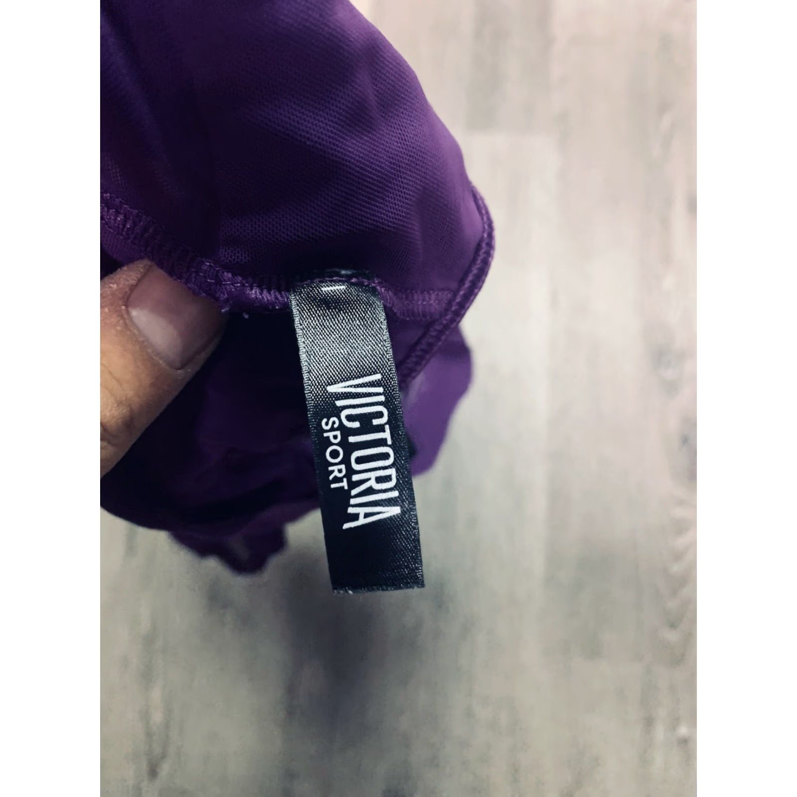 Victoria's Secret Victoria’s Secret Sport Logo Band Sports Bra Non-Padded Purple Medium Size ONE SIZE - 3 Thumbnail