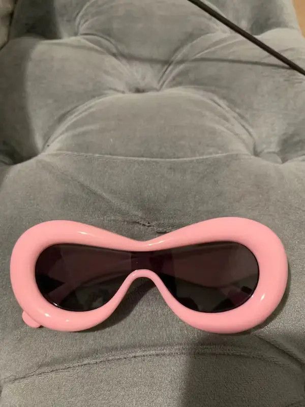 Electric Visual Pink Oval Candy Color Goggle Sun Glasses Size ONE SIZE - 4 Thumbnail