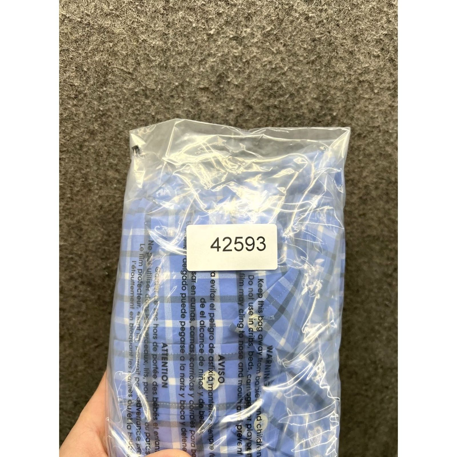 Brooks Brothers VINTAGE Brooks Brothers Shirt Mens XL Blue Plaid Button Front Fleece Stretch Size US XL / EU 56 / 4 - 7 Thumbnail