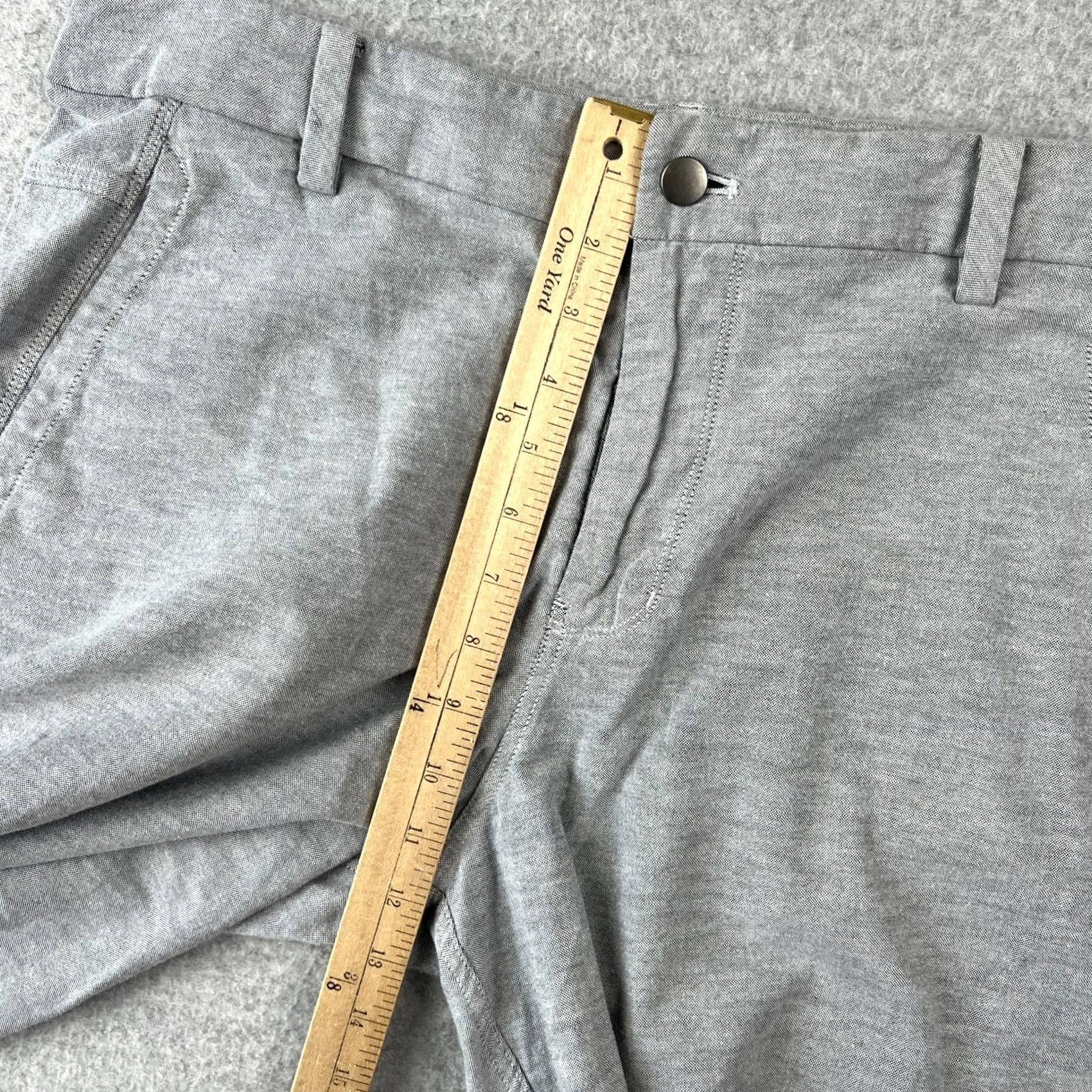 Lululemon Lululemon The Works Shorts Stretch Chino Mens 36x10 Grey Cotton Blend Chino Stretch Pockets Flat Front Regular Fit Casual Summer Spring Mens Size US 36 / EU 52 - 5 Thumbnail