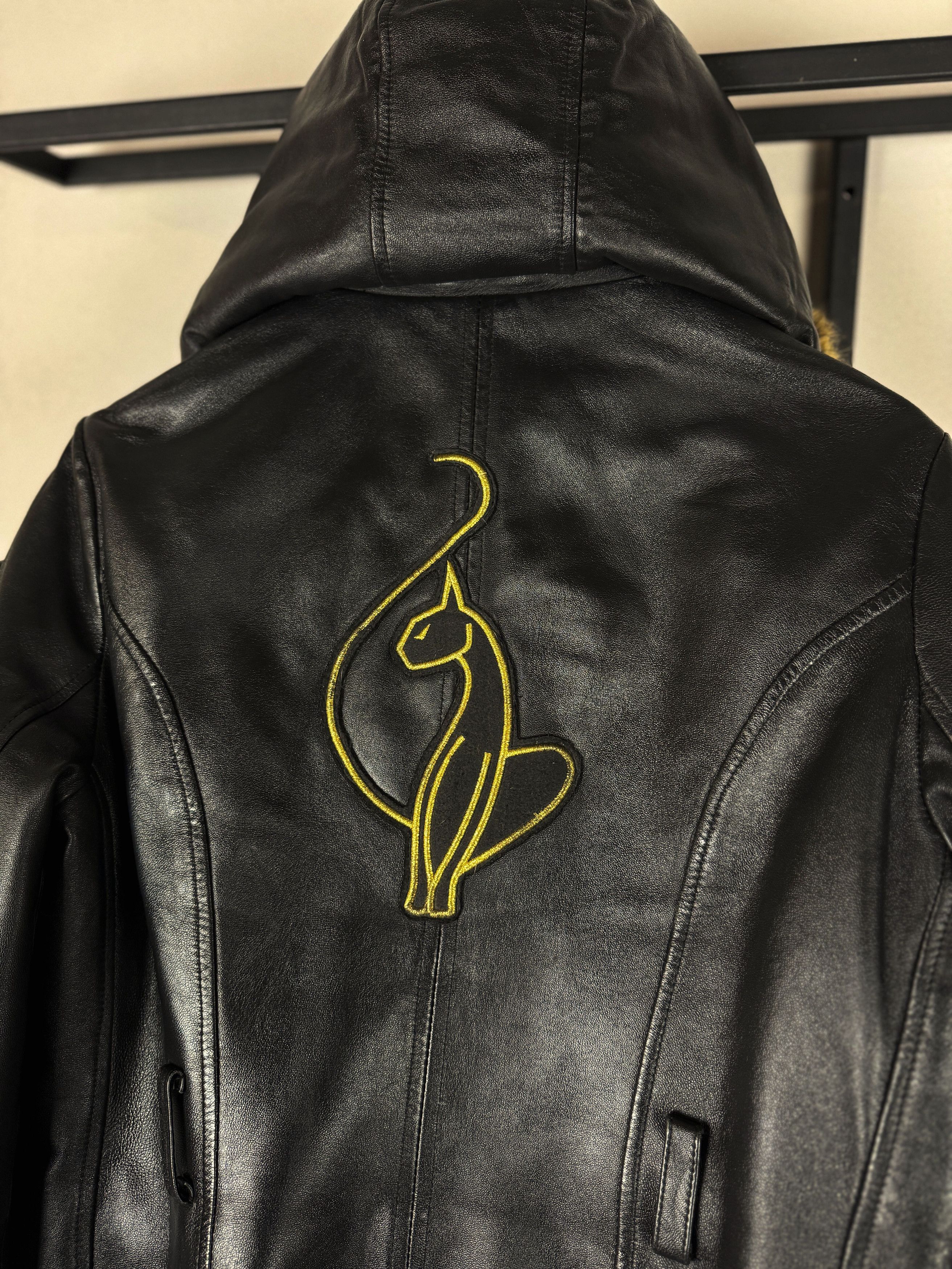 Other Y2K Leather Jacket Fur Hood Utility Vintage Archive Style Size US S / EU 44-46 / 1 - 8 Thumbnail