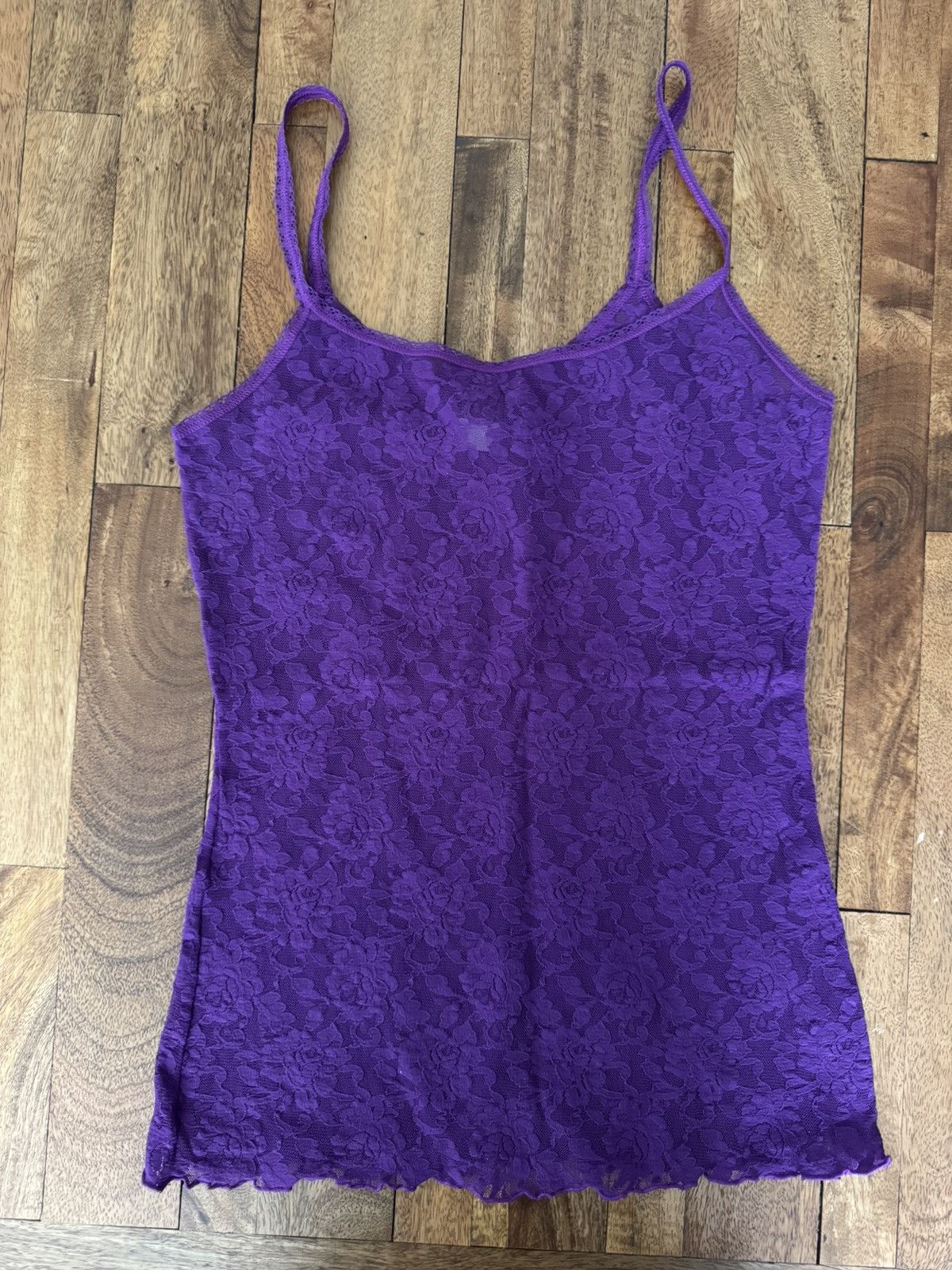 Designer × Other Hanky Panky Purple Lace Camisole Tank Top Sz S Size S / US 4 / IT 40 - 1 Thumbnail