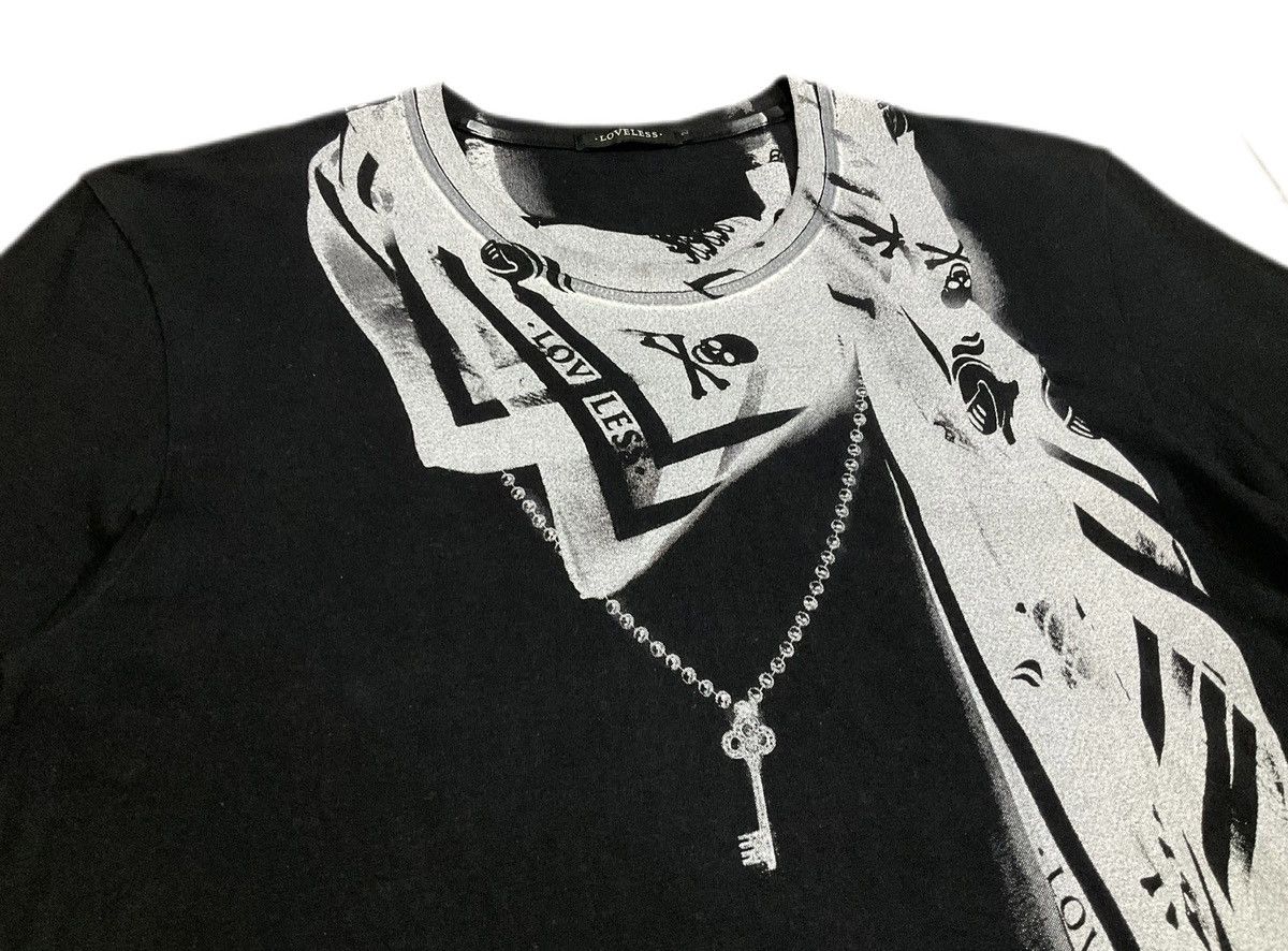 Pre-owned Hysteric Glamour X If Six Was Nine Y2k Archived Loveless 3d Key Necklace Shirt Goth Punk In Black