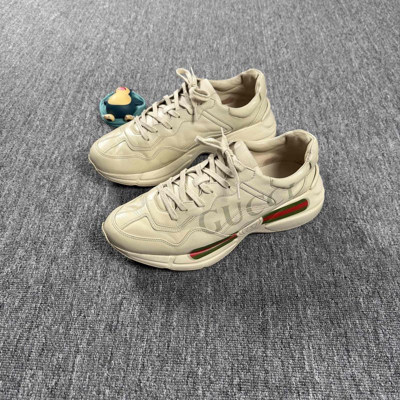Gucci Gucci Rhyton Logo Low-Top Dad Sneakers 0079 Size US 11 / EU 44 - 1 Thumbnail