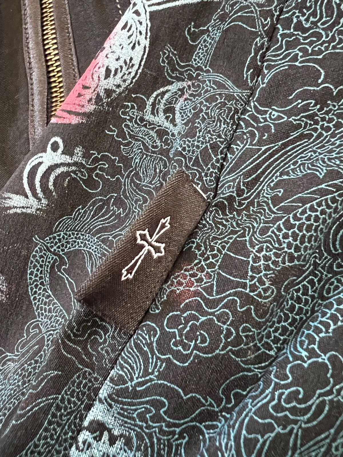 If Six Was Nine × Japanese Brand × Le Grande Bleu (L.G.B.) Ozz Croce 🇯🇵 Dragon Motif Goth Zipper Jacket Size S / US 4 / IT 40 - 8 Thumbnail