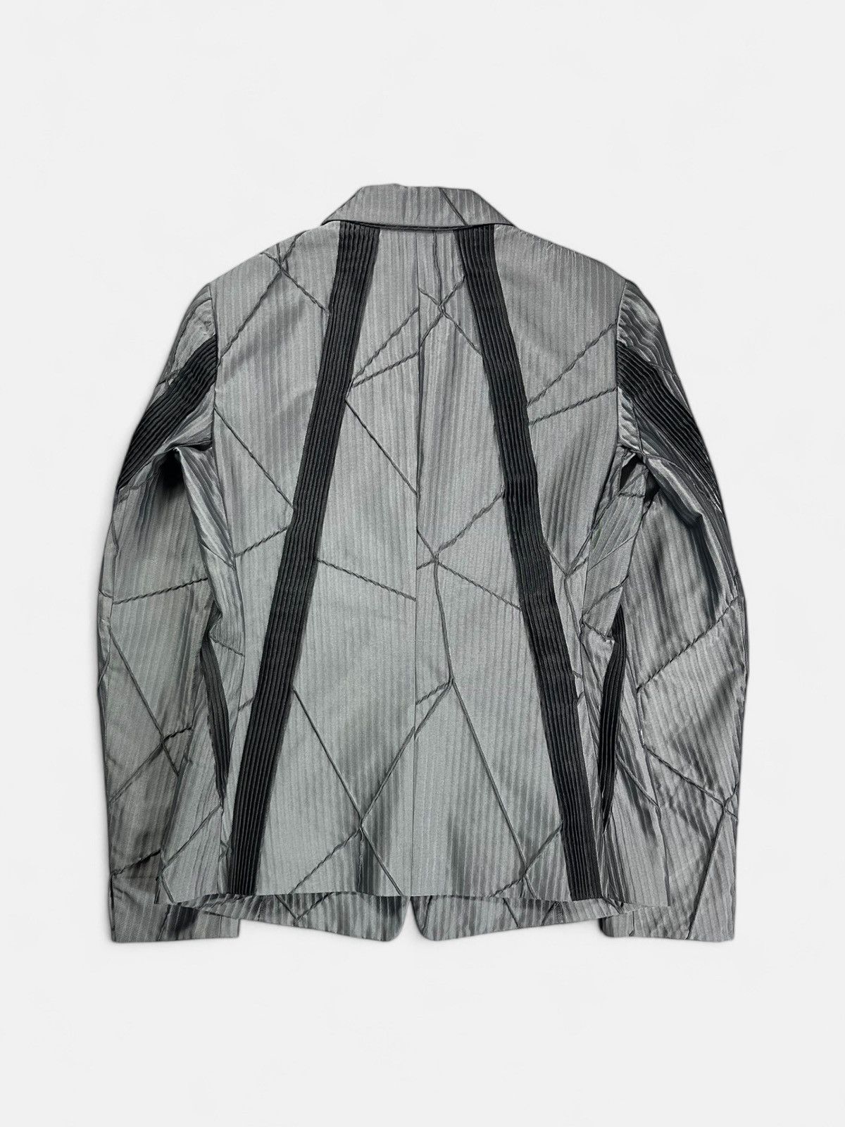 Issey Miyake Issey Miyake - AW19 Silver Blazer Size US M / EU 48-50 / 2 - 5 Thumbnail